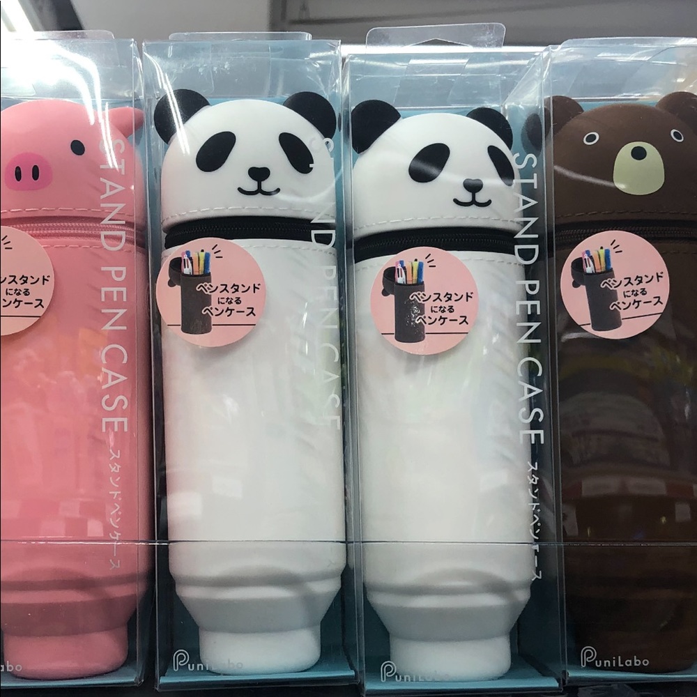 Lihit Lab Smart Fit Punilabo Standing Pen Case - Panda